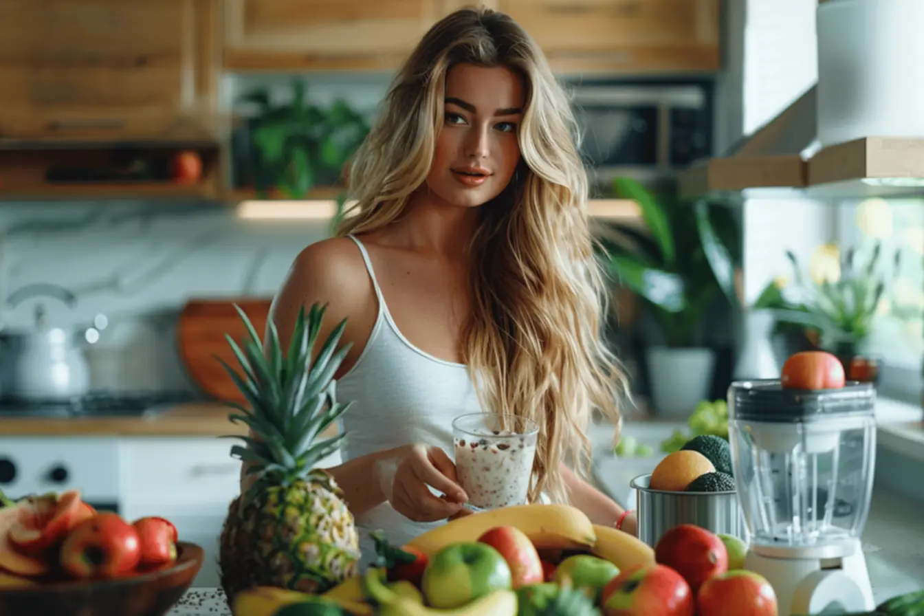 Misturando Whey Protein com frutas